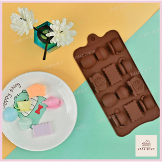 HCM-Khuôn Silicon Tách Trà, Bánh Dễ Thương Làm Socola, Thạch Rau câu, Pudding, Xà Bông CAKESHOP