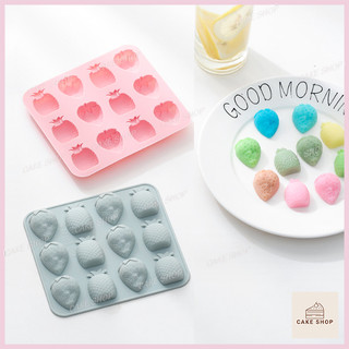 HCM-Khuôn Silicon Dứa Dâu, Trái cây Dễ Thương Làm Socola, Thạch Rau câu, Pudding, Xà Bông CAKESHOP