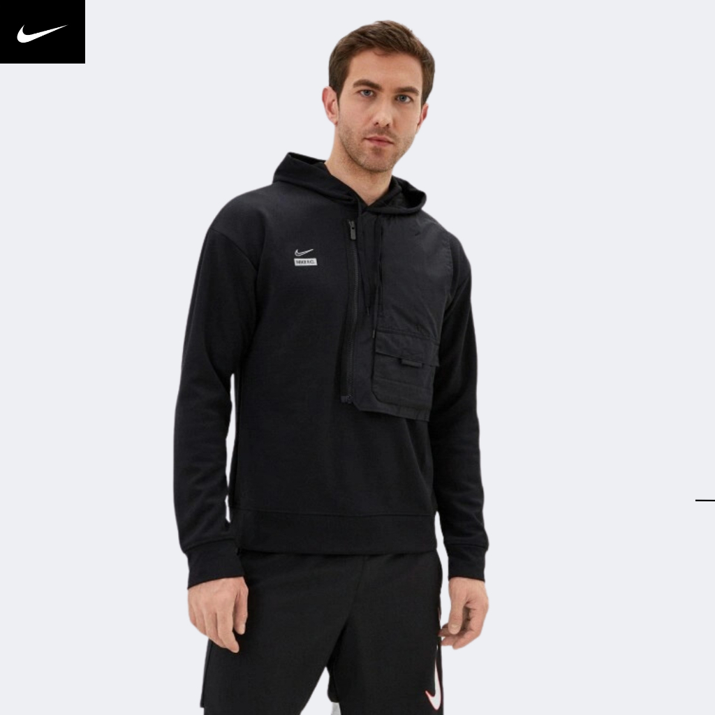 NIKE - Áo hoodie thể thao nam Nike F.C Dri-FIT Men's Hoodie - Đen