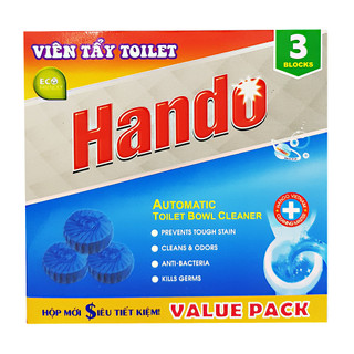 Hộp 3 viên tẩy xanh và làm thơm toilet Hando