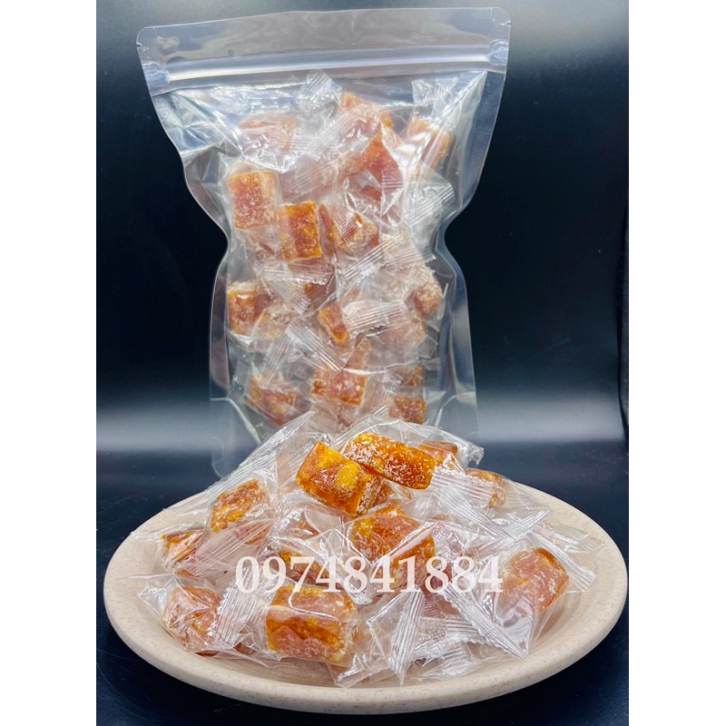 Kẹo mít phủ cơm dừa sấy đặc biệt thơm ngon 250g/ 500g