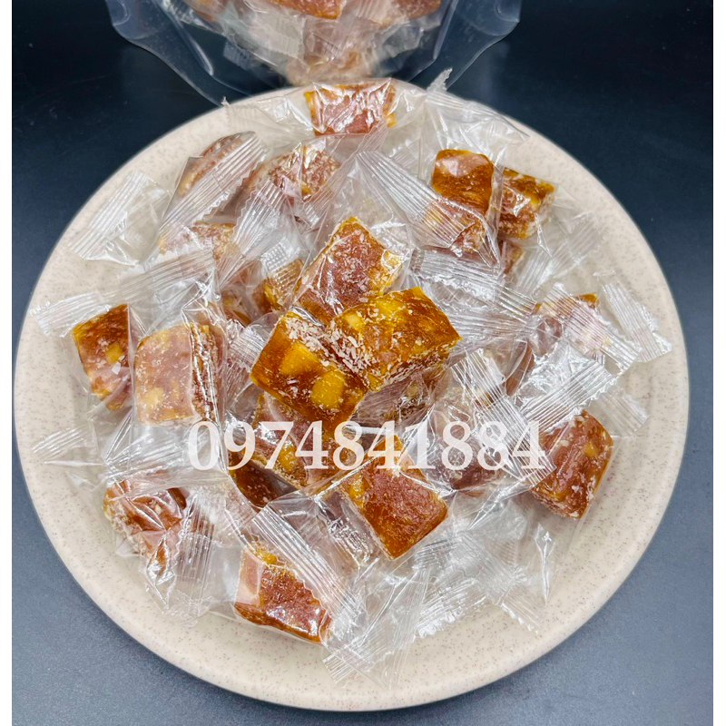 Kẹo mít phủ cơm dừa sấy đặc biệt thơm ngon 250g/ 500g