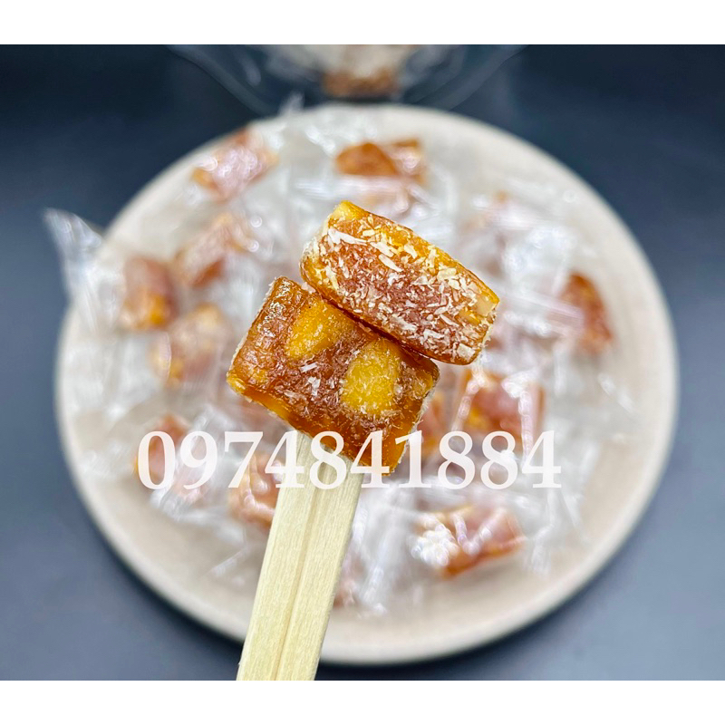 Kẹo mít phủ cơm dừa sấy đặc biệt thơm ngon 250g/ 500g