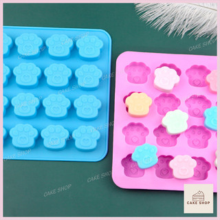 HCM-Khuôn Silicon 16 Chân Mèo, Chân Chó Dễ Thương Làm Socola, Thạch Rau câu, Pudding, Xà Bông CAKESHOP