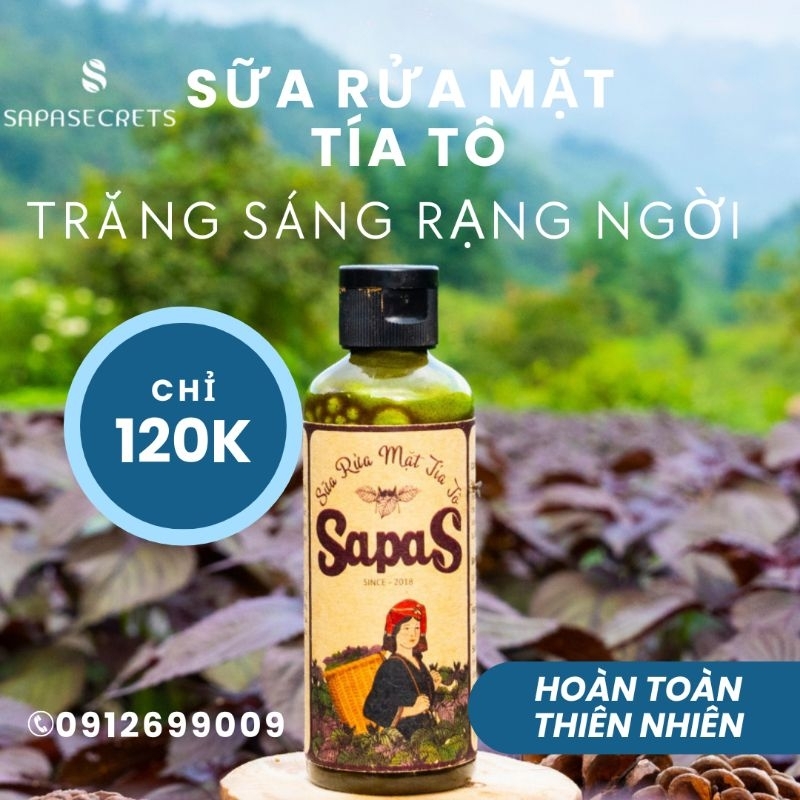 Sữa Rửa Mặt TÍA TÔ - cho da trắng sáng, khỏe mạnh