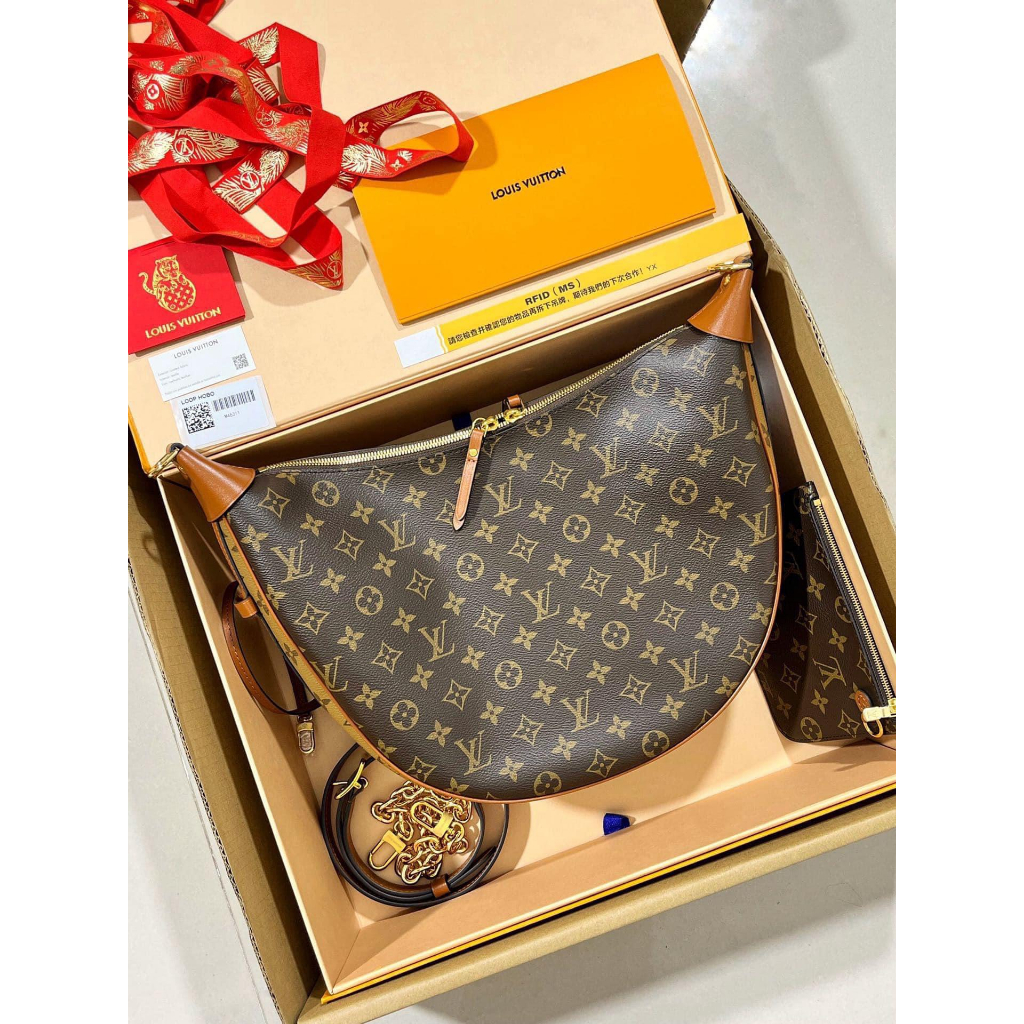 TÚI LV LOOP DA THẬT SZ38