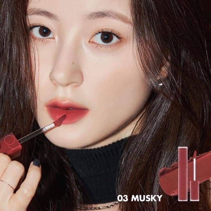 Son kem lì Romand Blur Fudge Tint màu 03 Musky Đỏ Gạch 5g