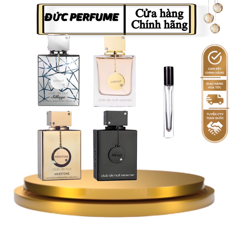 Nước hoa Club de nuit ( Sillage / Milestone / woman / intense man 5-10ml )