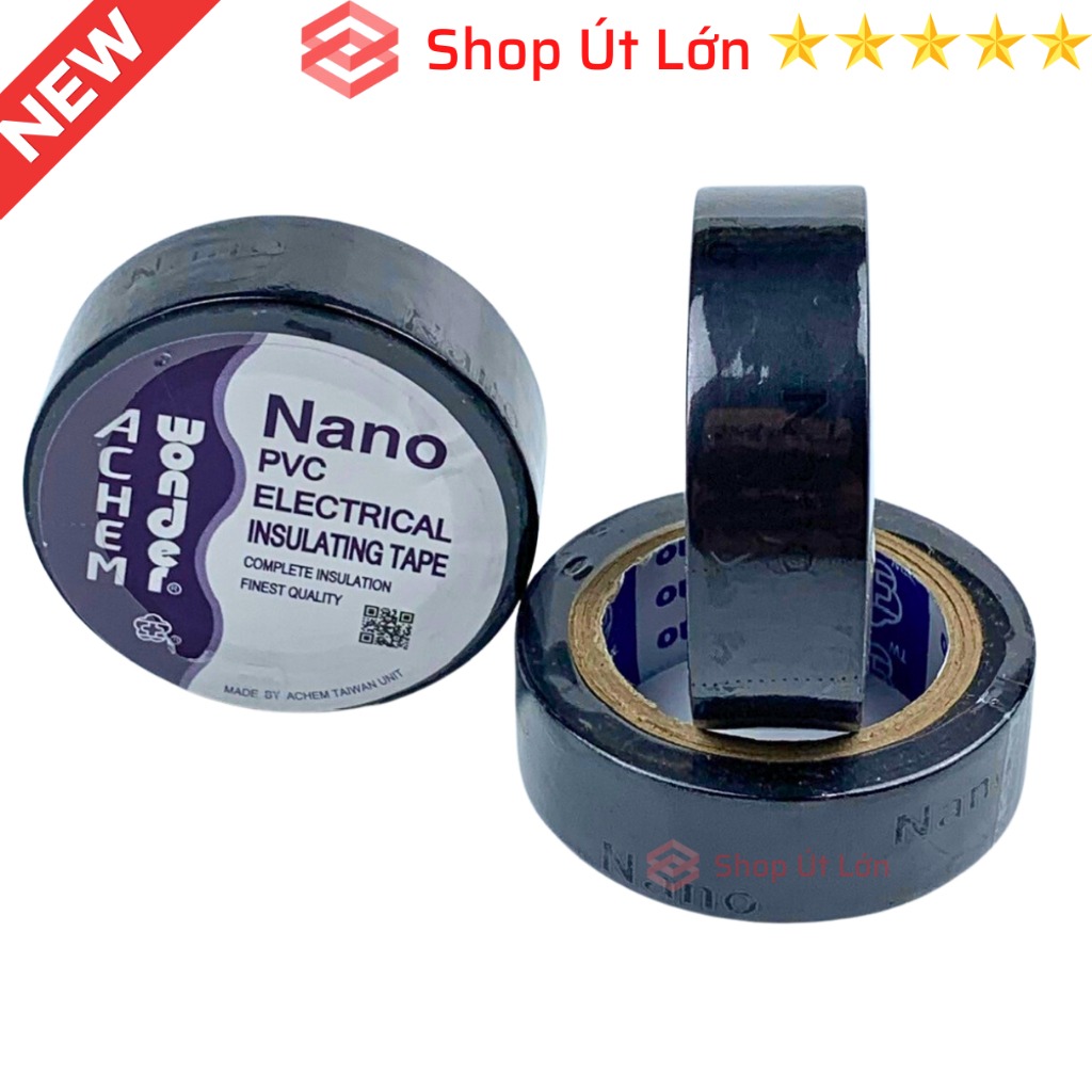 1 Cuộn băng keo điện Nano, màu đen, 10yard 9 mét, bán lẽ theo cuộn