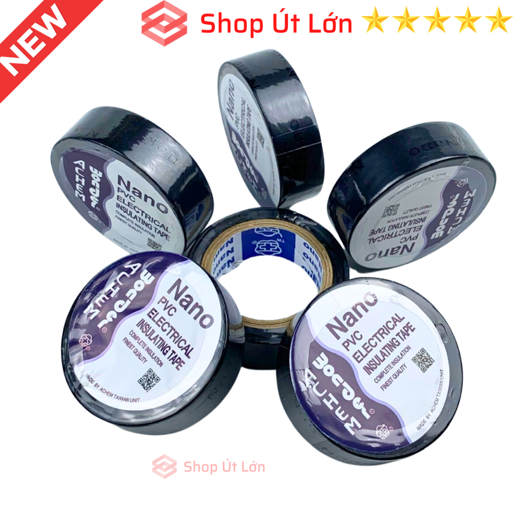 1 Cuộn băng keo điện Nano, màu đen, 10yard 9 mét, bán lẽ theo cuộn
