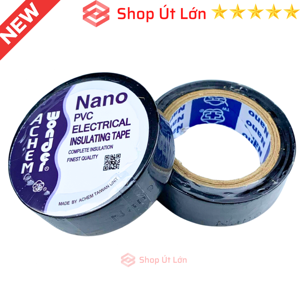 1 Cuộn băng keo điện Nano, màu đen, 10yard 9 mét, bán lẽ theo cuộn