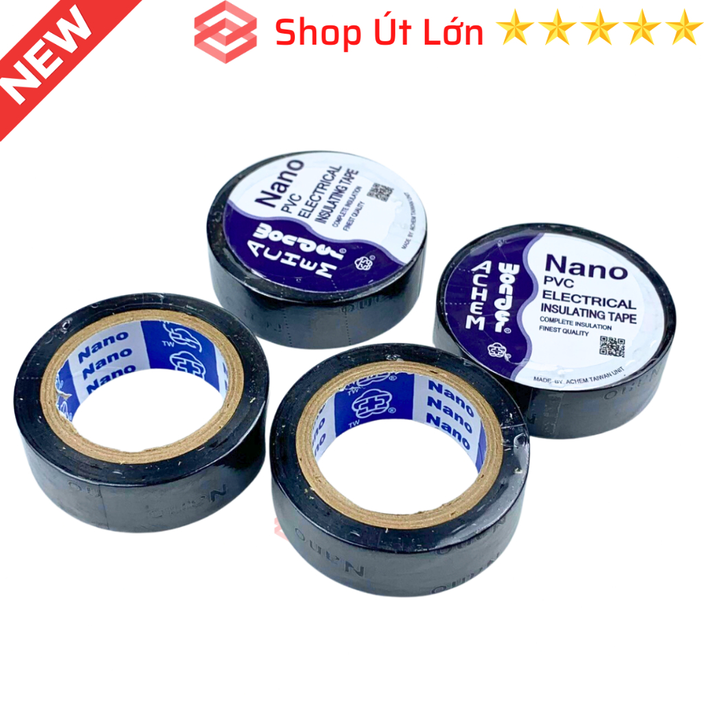 1 Cuộn băng keo điện Nano, màu đen, 10yard 9 mét, bán lẽ theo cuộn
