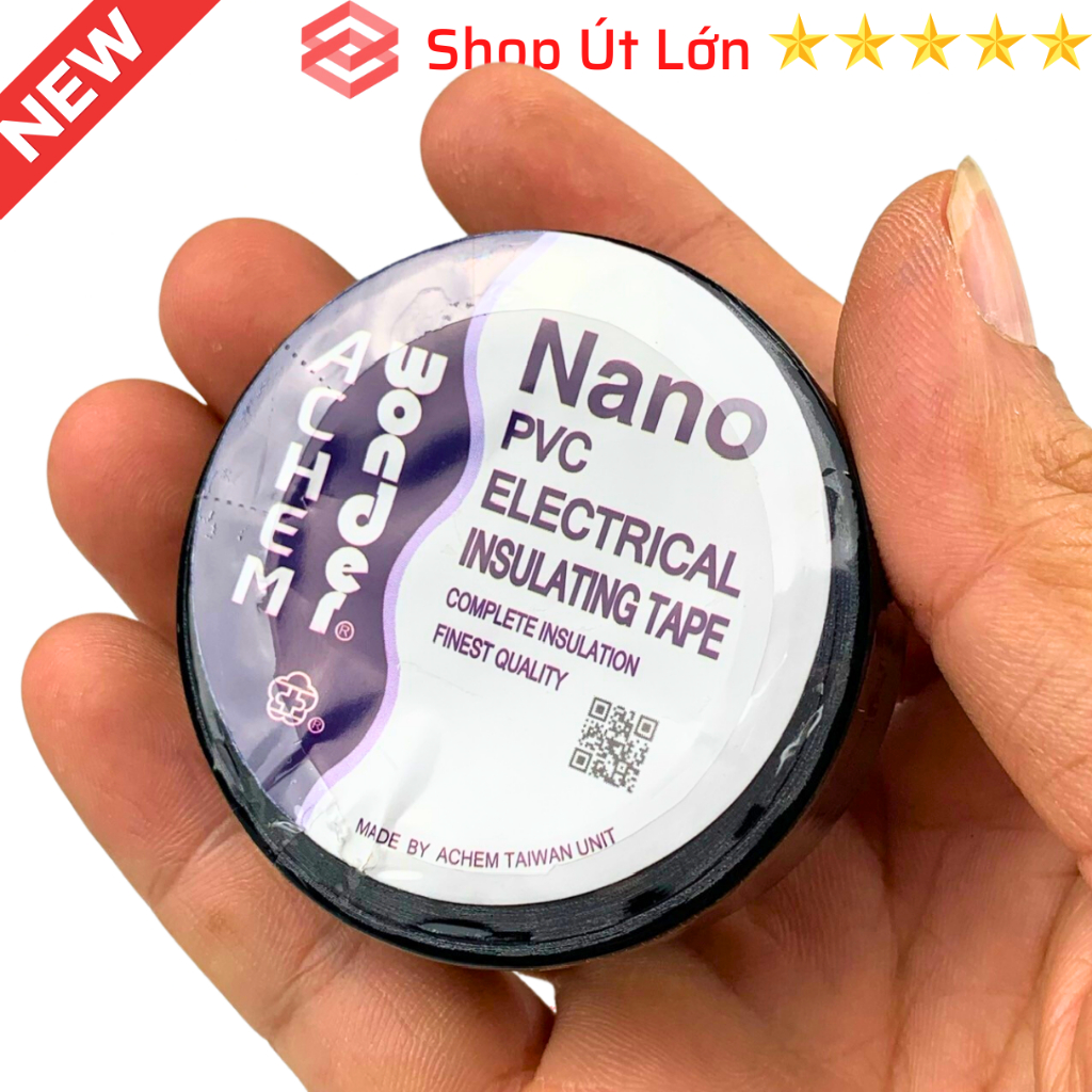 1 Cuộn băng keo điện Nano, màu đen, 10yard 9 mét, bán lẽ theo cuộn