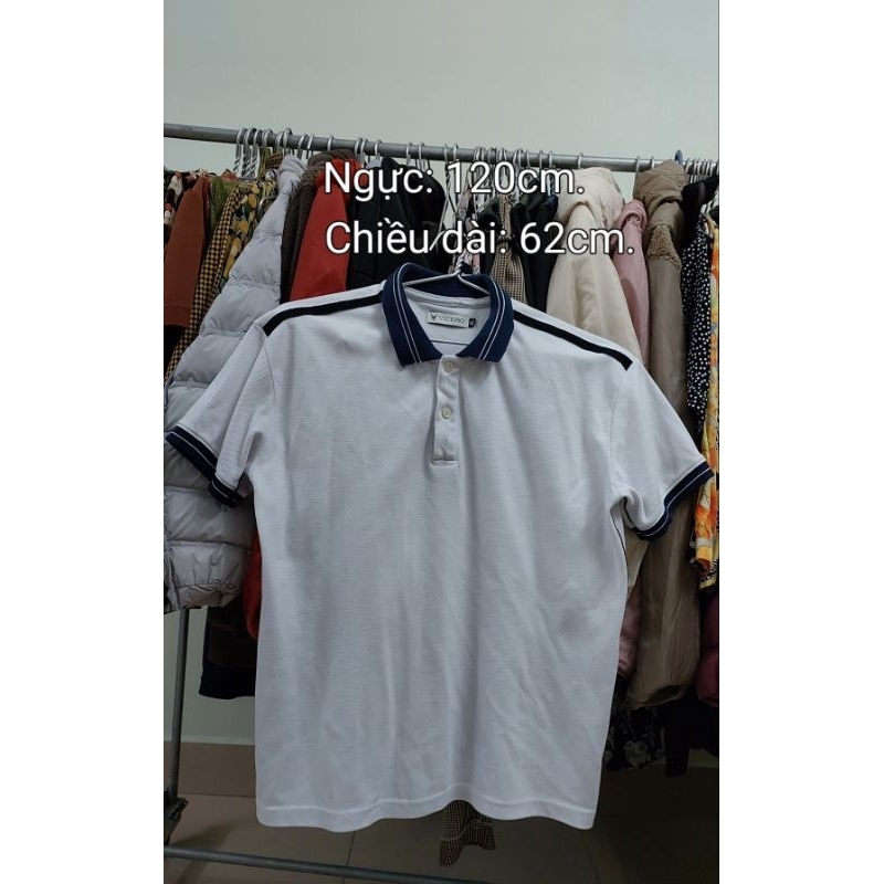 Áo nam hàng hiệu màu trắng size XL.