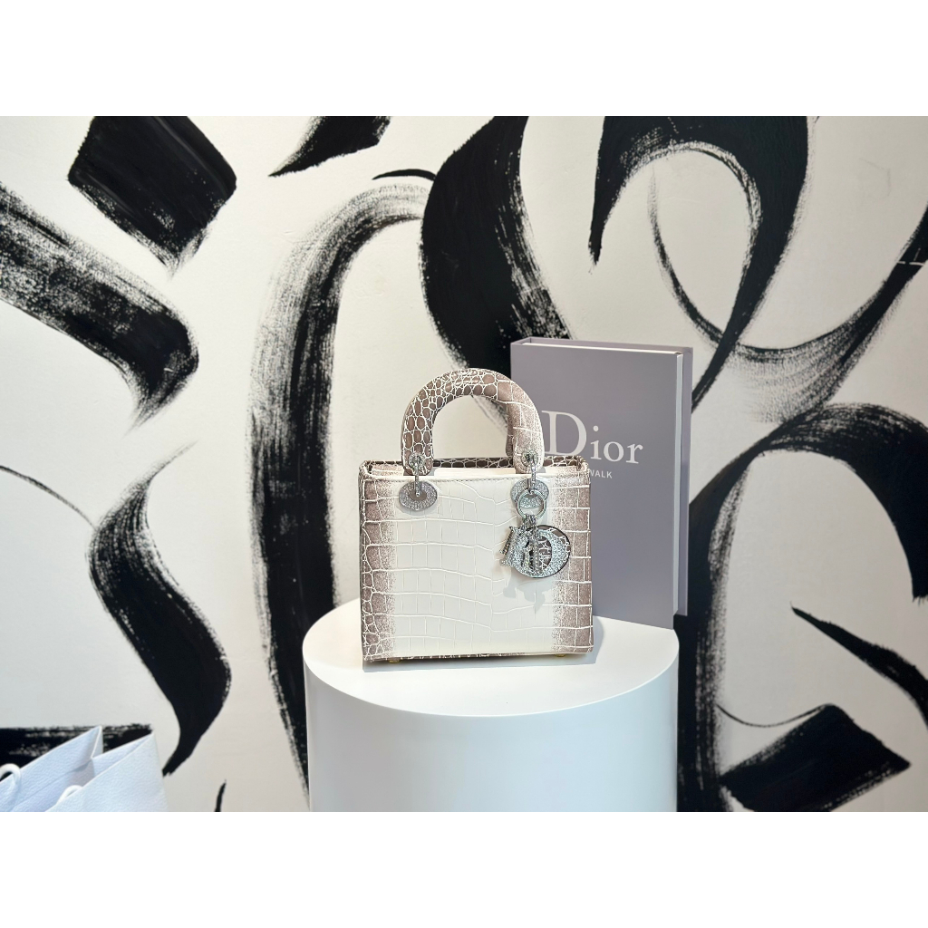 TÚI CD LADY BẠCH TẠNG SZ20 TAG ĐÁ