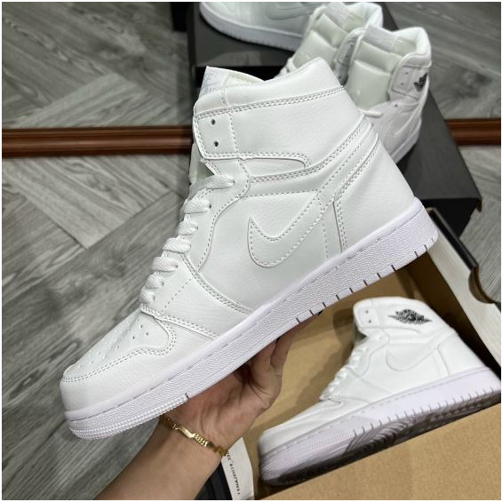 Giày Jordan Cao Cổ Full Trắng, Đen Cao, Nâu Cao, Xám Cao_ Giáy Jordan Cổ Cao Vip Màu Hot trend