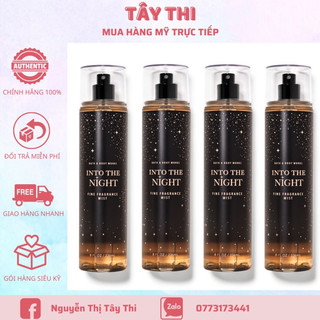 Xịt thơm into the night body mist bath and body works 236ml