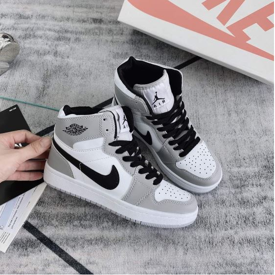 Giày Jordan Cao Cổ Full Trắng, Đen Cao, Nâu Cao, Xám Cao_ Giáy Jordan Cổ Cao Vip Màu Hot trend