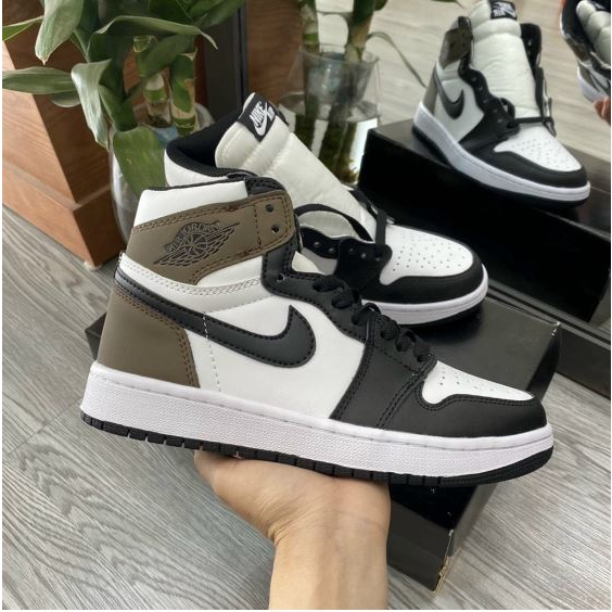 Giày Jordan Cao Cổ Full Trắng, Đen Cao, Nâu Cao, Xám Cao_ Giáy Jordan Cổ Cao Vip Màu Hot trend