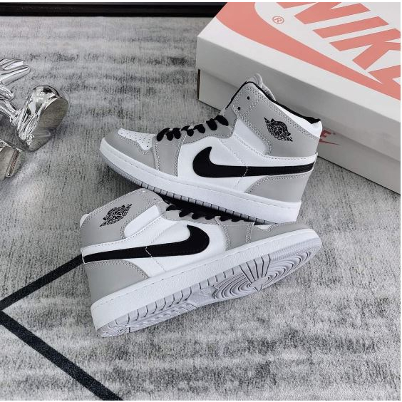 Giày Jordan Cao Cổ Full Trắng, Đen Cao, Nâu Cao, Xám Cao_ Giáy Jordan Cổ Cao Vip Màu Hot trend