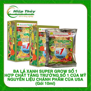 Phân Bón Lá Ba Lá Xanh Đậm Đặc Số 1, nguyên liệu chánh phẩm từ Mỹ