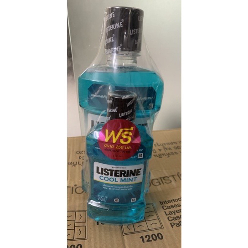 Nước súc miệng Líterrin Thái Lan chai 750ml tặng kèm chai 250