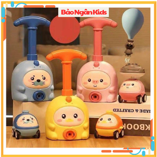 Đồ chơi xe đua bơm bóng bay trợ lực , đua xe kèm phi hành gia nhảy dù cho bé Bảo Ngân Kids