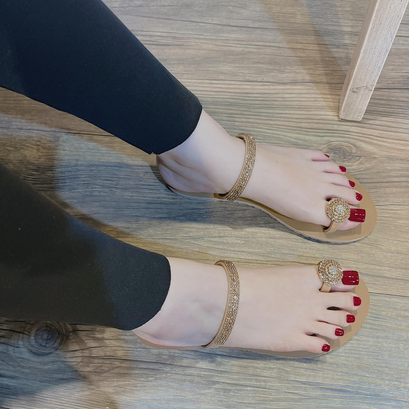 Sorami.Shoes | Dép xỏ ngón đính đá Mickey