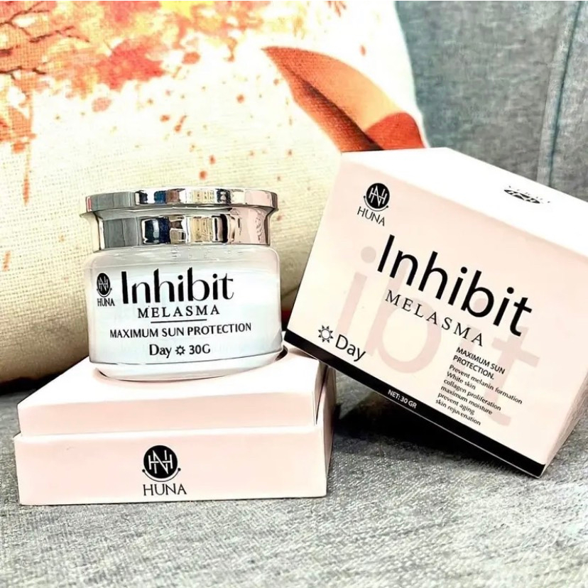 Kem ngày Inhibit Night Huna - dưỡng trắng da, chống nắng bảo vệ da, làm mờ và ức chế nám