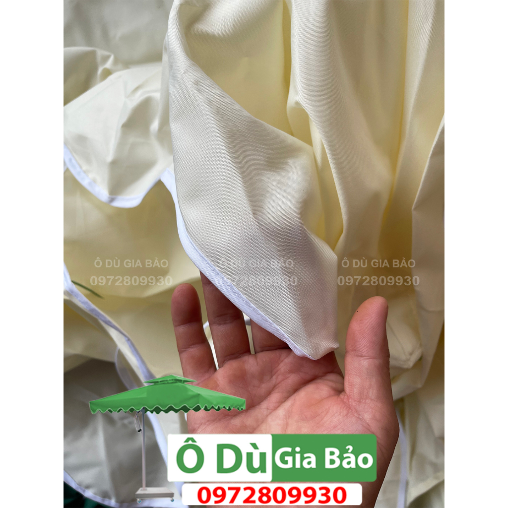 Vải  Thay Thế Mái Ô Lệch Tâm Vuông 2.5Mx2.5M