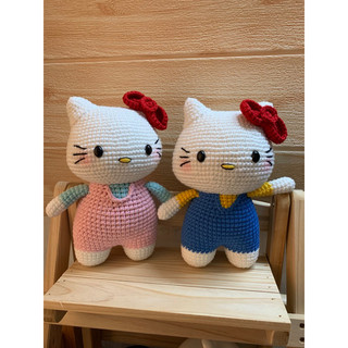 Mèo Hello Kitty bằng len