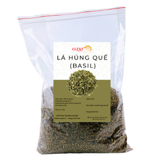 Lá húng quế khô 500g - 1kg ozat food bảo vệ tim mạch giảm đau đầu