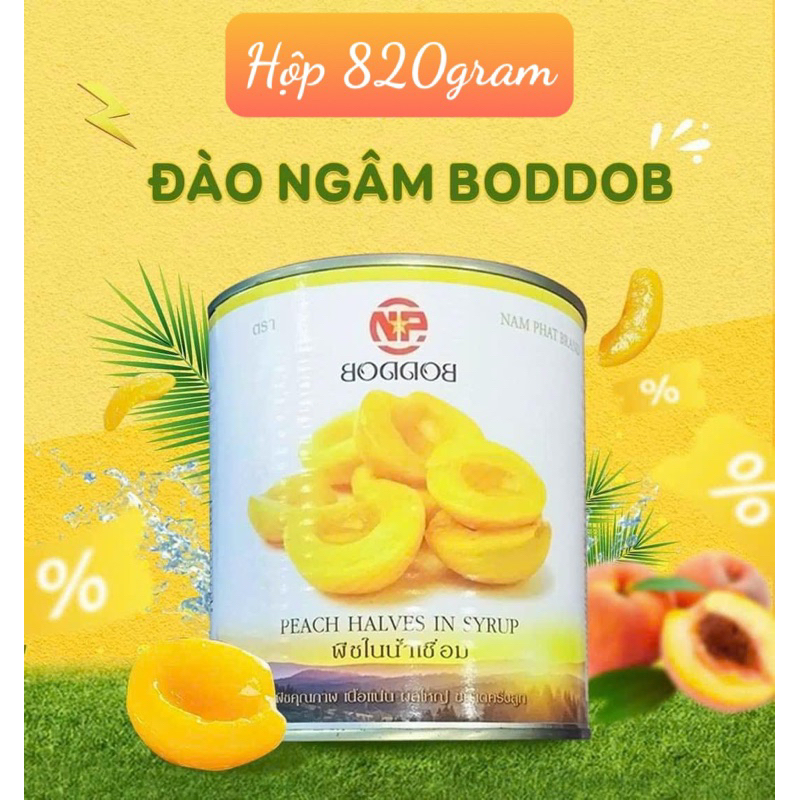 ĐÀO NGÂM Boddob Thái Lan Hộp 820Gram