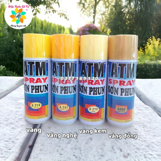 Sơn xịt màu vàng  ATM Spray mã A218