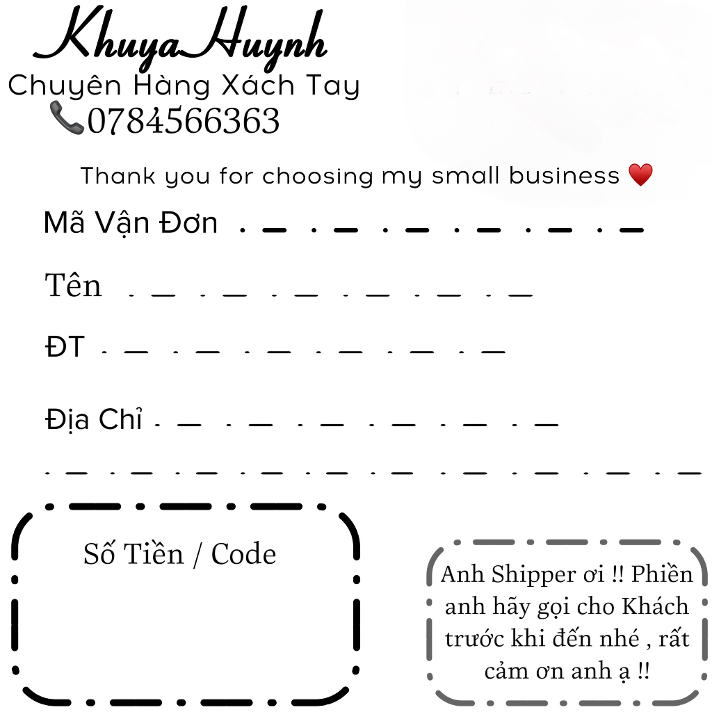 500 Tờ Hóa đơn in theo yêu cầu SIZE LỚN DÁN ĐƯỢC tem vận chuyển có sẵn keo kích thước 100x100 hình vuông tờ bự