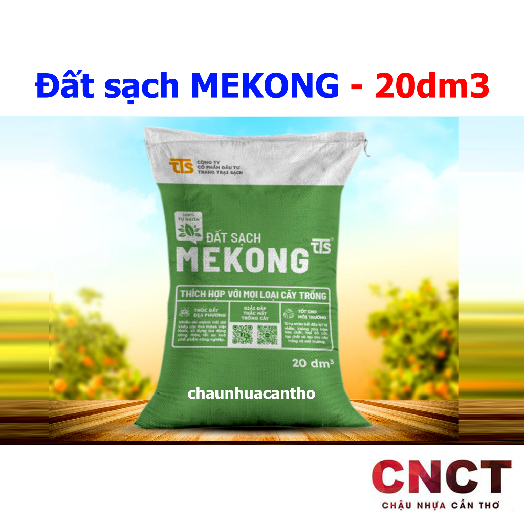 Đất sạch Mekong TTS - 20dm3 | Chậu Nhựa Cần Thơ