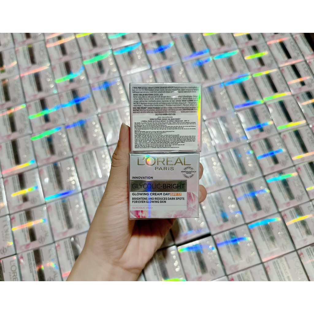 Kem Dưỡng LOREAL Glycolic Bright SPF 17 - Ngày - 15ml
