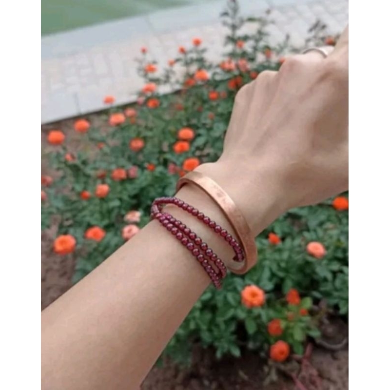 Vòng Đeo Tay Bằng Đồng Đỏ Trơn