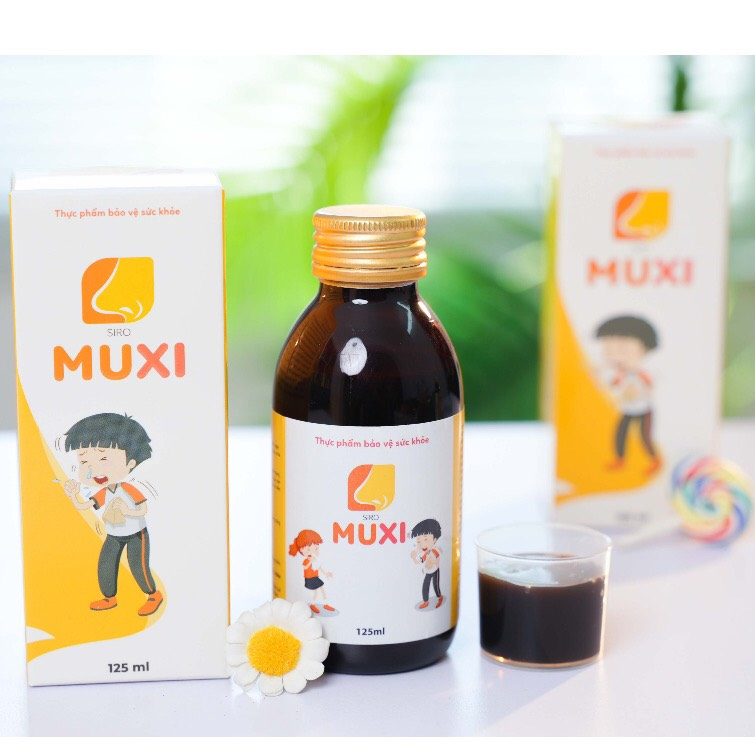 Siro Muxi 125ml thảo dược - Hỗ trợ giảm ngạt mũi, sổ mũi