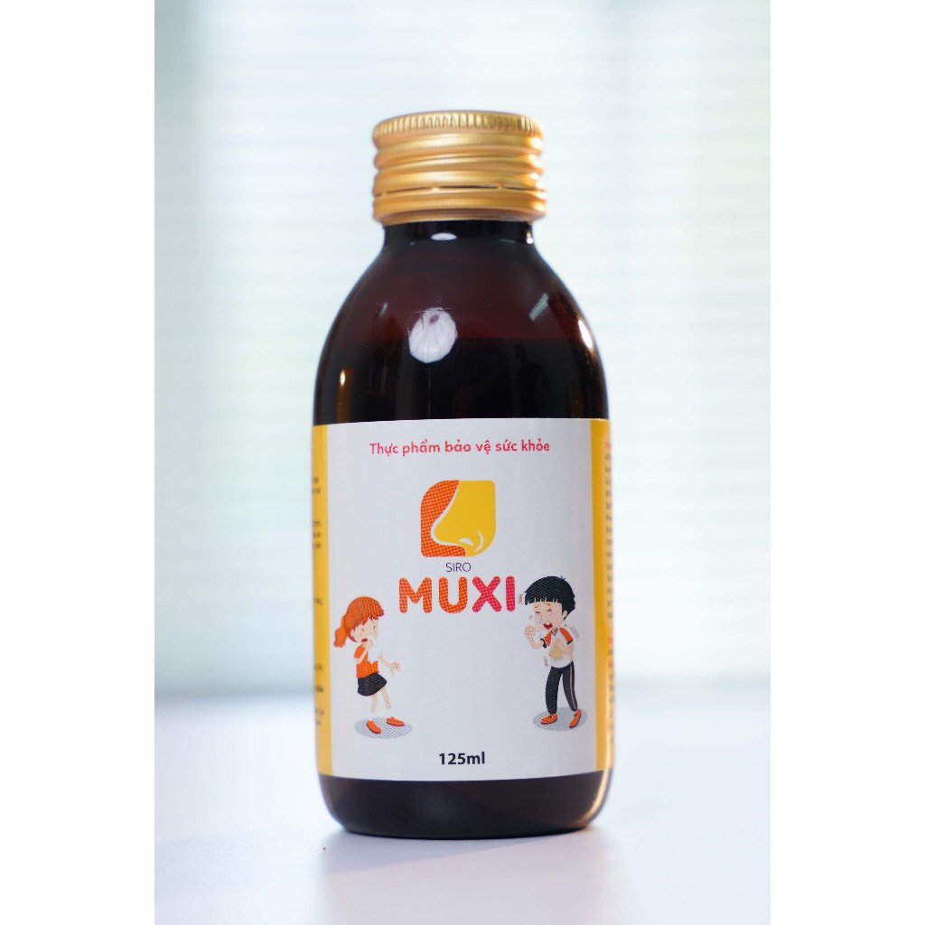 Siro Muxi 125ml thảo dược - Hỗ trợ giảm ngạt mũi, sổ mũi