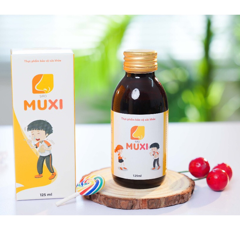 Siro Muxi 125ml thảo dược - Hỗ trợ giảm ngạt mũi, sổ mũi