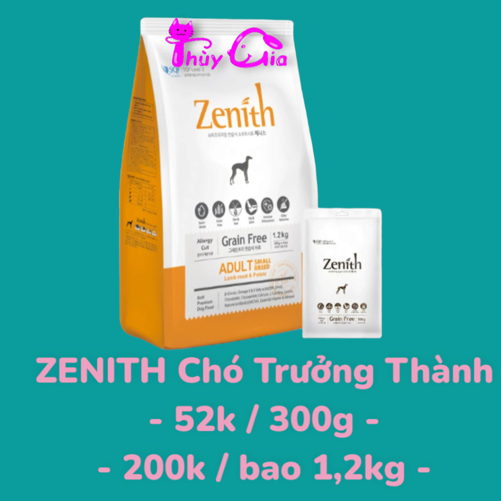 Hạt mềm ZENITH cho chó trưởng thành