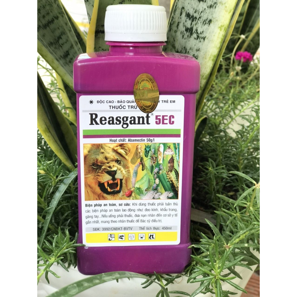 REASGANT 5EC  chai 450ml diệt trừ sâu rầy sinh học hại cây, nhện đỏ,...