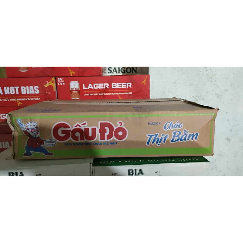 cháo gấu đỏ 1 thùng