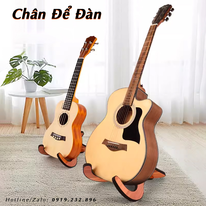 Giá Đỡ Bằng Gỗ Để Đàn Guitar - Ukulele - Violin - Kalimba tiện dụng - Chân Gỗ Kê Đàn