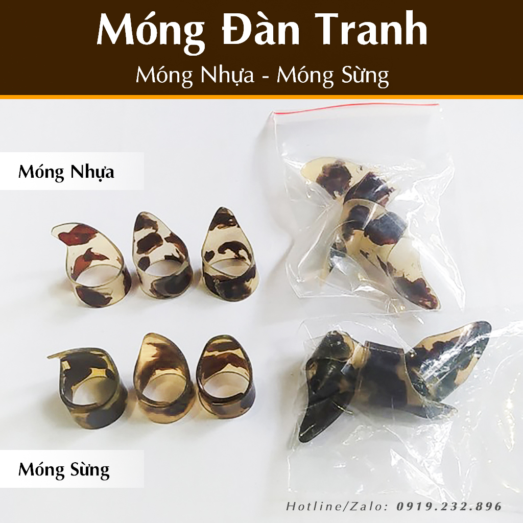 Móng Gảy Đàn Tranh - Bộ 3 Móng Đàn Tranh