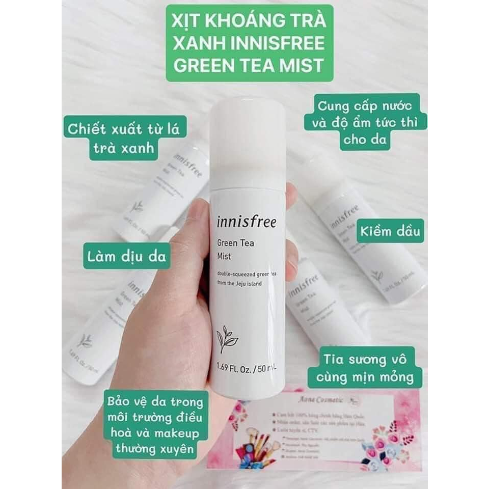 Xịt Khoáng INNISFREE Trà Xanh 50ml &150ml