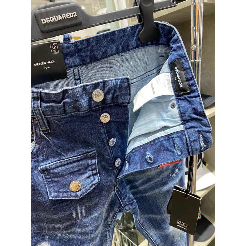 Quần Jeans DSQ2 khoá zip Hàng 4cuc Hàng Có Độ hoàn thiện Cao