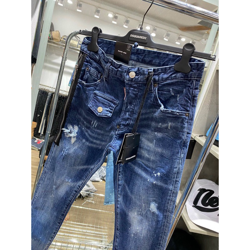 Quần Jeans DSQ2 khoá zip Hàng 4cuc Hàng Có Độ hoàn thiện Cao