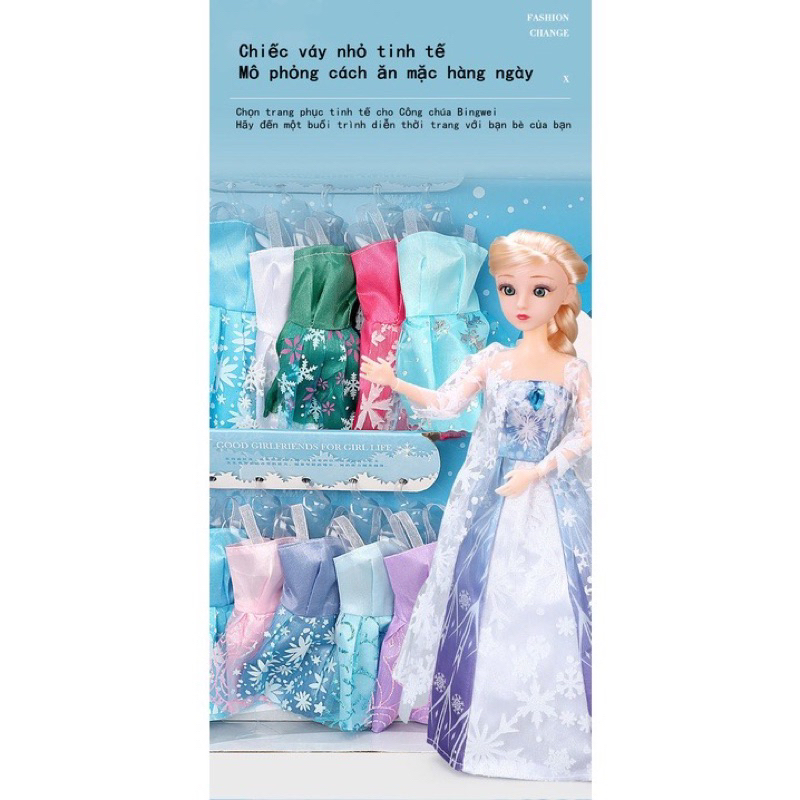 Búp bê công chúa  Elsa hộp quà cho bé